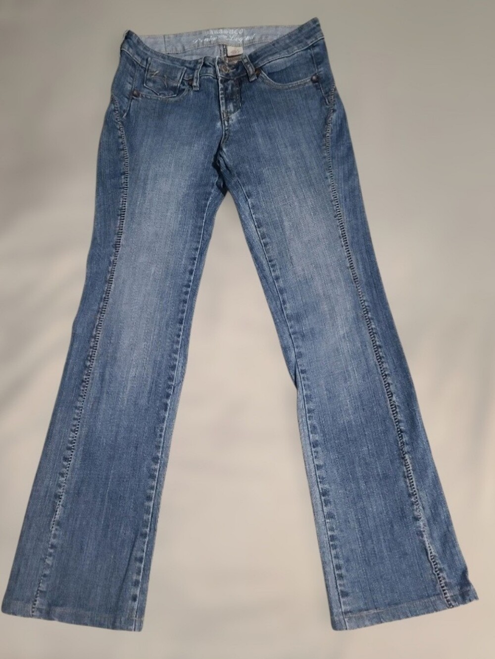 👖Vtg Parasuco Peggy Y2K Curved Ladder Stitch Jeans Size 26💎
